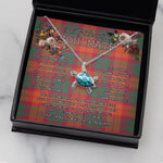 Sea Turtle Necklace To My Beautiful Soulmate Necklace In Your Eyes I Have Found My Home Clan MacNab Ancient Tartan Blue Turtle Necklace