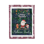 Personalized Gift Tartan Plaid Blanket Clan Matheson Hunting With Funny Santa Snowman Reindeer Merry Christmas Fleece Blanket, Home Living Room, Plaid Blanket, Tartan Blanket, Scottish Blanket, Buffalo fleece blanket, Christmas Blanket