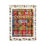 Personalized Gift Tartan Plaid Blanket Clan Ogilvie Of Airlie Ancient With Christmas Cookie Baking Crew Christmas Gift Blanket, Plaid Blanket, Christmas Fleece Blanket, Christmas Blanket, Tartan Blanket, Scottish Blanket, Scotland Blanket, Family Name Blanket, Custom Blanket, Personalized Blanket