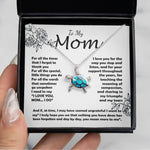 Opal Turtle Necklace - Mom Necklace -To My Mom - I Need To Say I Love You, Mom... I Do - Mother's Day Gift