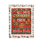 Personalized Gift Tartan Plaid Blanket Clan MacLaine of Loch Buie With Christmas Cookie Baking Crew Christmas Gift Blanket, Plaid Blanket, Christmas Fleece Blanket, Christmas Blanket, Tartan Blanket, Scottish Blanket, Scotland Blanket, Family Name Blanket, Custom Blanket, Personalized Blanket