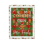 Personalized Gift Tartan Plaid Blanket Clan Peter With Christmas Cookie Baking Crew Christmas Gift Blanket, Plaid Blanket, Christmas Fleece Blanket, Christmas Blanket, Tartan Blanket, Scottish Blanket, Scotland Blanket, Family Name Blanket, Custom Blanket, Personalized Blanket