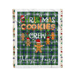 Personalized Gift Tartan Plaid Blanket Clan Johnston Dress With Christmas Cookie Baking Crew Christmas Gift Blanket, Plaid Blanket, Christmas Fleece Blanket, Christmas Blanket, Tartan Blanket, Scottish Blanket, Scotland Blanket, Family Name Blanket, Custom Blanket, Personalized Blanket
