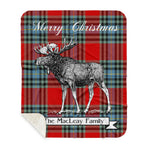 Scotstee Shop Plaid Tartan Blanket With Moose Clan MacLeay Plaid Blanket, plaid blanket australia,plaid blanket canada,plaid christmas blanket,plaid fleece sherpa blanket,plaid sherpa blanket canada,plaid sherpa blanket lipstick,plaid sherpa blanket pink,plaid sherpa blanket queen