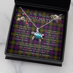 Sea Turtle Necklace To My Beautiful Soulmate Necklace In Your Eyes I Have Found My Home Clan MacDonell Of Glengarry Modern Tartan Blue Turtle Necklace