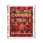 Personalized Gift Tartan Plaid Blanket Clan MacKillop With Christmas Cookie Baking Crew Christmas Gift Blanket, Plaid Blanket, Christmas Fleece Blanket, Christmas Blanket, Tartan Blanket, Scottish Blanket, Scotland Blanket, Family Name Blanket, Custom Blanket, Personalized Blanket