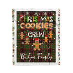 Personalized Gift Tartan Plaid Blanket Clan Buchan With Christmas Cookie Baking Crew Christmas Gift Blanket, Plaid Blanket, Christmas Fleece Blanket, Christmas Blanket, Tartan Blanket, Scottish Blanket, Scotland Blanket, Family Name Blanket, Custom Blanket, Personalized Blanket