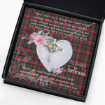Gift For My Beautiful Girlfriend Necklace Valentine Necklace Clan Cumming Hunting Modern Tartan Cross Dancing Necklace Scottish Tartan Jewelry