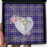 Gift For My Beautiful Girlfriend Necklace Valentine Necklace Clan Ochterlony Tartan Cross Dancing Necklace Scottish Tartan Jewelry