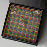 To My Beautiful Soulmate Necklace In Your Eyes I Have Found My Home Clan Buchanan Tartan Crown Pendant Necklace