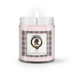 Soy Wax Candle - Buffalo Plaid Candle Clan Crest Badge Borthwick Tartan Plaid Soy Wax Candle, oil candle, candle handmade, wax candle, soy wax, nature wax, natural soy wax, natural soy candles, natural candle