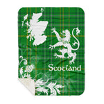 Sherpa Blanket - Tartan Blanket Thistle and Lion Scottish Clan Masterton Plaid Blanket, plaid sherpa blanket queen,purple sherpa blanket,queen sherpa blanket,queen size sherpa blanket,red sherpa blanket,scottish tartan blankets,sherpa blanket,sherpa christmas blanket