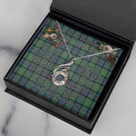 To My Beautiful Soulmate Necklace In Your Eyes I Have Found My Home Clan MacThomas Ancient Tartan Rising Phoenix Necklace