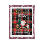 Personalized Gift Tartan Plaid Blanket Clan Norwegian With Funny Santa Snowman Reindeer Merry Christmas Fleece Blanket, Home Living Room, Plaid Blanket, Tartan Blanket, Scottish Blanket, Buffalo fleece blanket, Christmas Blanket