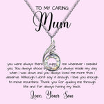 Gift For Mom From Son To My Caring Mum Necklace, Gift For Mother's Day Phoenix Rising Necklace