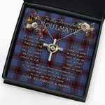 To My Beautiful Soulmate Necklace In Your Eyes I Have Found My Home Clan Rutherford Hunting Tartan Cross Dancing Necklace