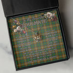 To My Beautiful Soulmate Necklace In Your Eyes I Have Found My Home Clan Chisholm Hunting Tartan Crown Pendant Necklace