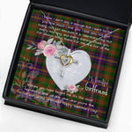 Gift For My Beautiful Girlfriend Necklace Valentine Necklace Clan Cochrane Tartan Cross Dancing Necklace Scottish Tartan Jewelry
