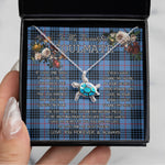 Sea Turtle Necklace To My Beautiful Soulmate Necklace In Your Eyes I Have Found My Home Clan MacKie Ancient Tartan Blue Turtle Necklace, Valentine Necklace Gift for Girlfriend Clan Mitchell Ancient Tartan Sunflower Pendant Necklace, Scottish Tartan Jewelry, valentine necklace, necklace girlfriend, necklace for wife, cute necklaces for girlfriend, jewelry for girlfriend, to my soulmate necklace, to my future wife necklace