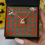 To My Beautiful Soulmate Necklace In Your Eyes I Have Found My Home Clan Moncrieffe Tartan Wishbone Dancing Necklace