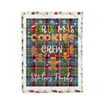 Personalized Gift Tartan Plaid Blanket Clan Stirling With Christmas Cookie Baking Crew Christmas Gift Blanket, Plaid Blanket, Christmas Fleece Blanket, Christmas Blanket, Tartan Blanket, Scottish Blanket, Scotland Blanket, Family Name Blanket, Custom Blanket, Personalized Blanket