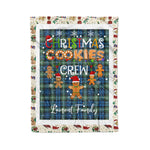 Personalized Gift Tartan Plaid Blanket Clan Lamont Ancient With Christmas Cookie Baking Crew Christmas Gift Blanket, Plaid Blanket, Christmas Fleece Blanket, Christmas Blanket, Tartan Blanket, Scottish Blanket, Scotland Blanket, Family Name Blanket, Custom Blanket, Personalized Blanket