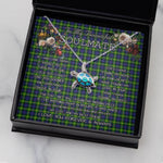 Sea Turtle Necklace To My Beautiful Soulmate Necklace In Your Eyes I Have Found My Home Clan Gordon Modern Tartan Blue Turtle Necklace
