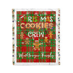 Personalized Gift Tartan Plaid Blanket Clan MacGregor Modern With Christmas Cookie Baking Crew Christmas Gift Blanket, Plaid Blanket, Christmas Fleece Blanket, Christmas Blanket, Tartan Blanket, Scottish Blanket, Scotland Blanket, Family Name Blanket, Custom Blanket, Personalized Blanket