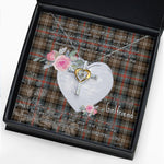 Gift For My Beautiful Girlfriend Necklace Valentine Necklace Clan Sutherland Weathered Tartan Cross Dancing Necklace Scottish Tartan Jewelry