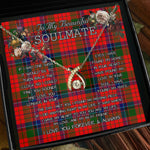 To My Beautiful Soulmate Necklace In Your Eyes I Have Found My Home Clan MacNicol Tartan Wishbone Dancing Necklace