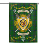 House Flag - Agnew Hunting Irish Shield Celtic Cross Tartan Garden Flag St Patrick's Day Garden Flag