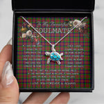 Sea Turtle Necklace To My Beautiful Soulmate Necklace In Your Eyes I Have Found My Home Clan Graham Red Tartan Blue Turtle Necklace, Valentine Necklace Gift for Girlfriend Clan Mitchell Ancient Tartan Sunflower Pendant Necklace, Scottish Tartan Jewelry, valentine necklace, necklace girlfriend, necklace for wife, cute necklaces for girlfriend, jewelry for girlfriend, to my soulmate necklace, to my future wife necklace