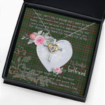 Gift For My Beautiful Girlfriend Necklace Valentine Necklace Clan Gayre Tartan Cross Dancing Necklace Scottish Tartan Jewelry