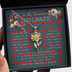 To My Beautiful Soulmate Sunflower Necklace In Your Eyes I Have Found My Home Clan Jardine Dress Tartan Jewelry For Girlfriend