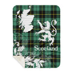 Sherpa Blanket - Tartan Blanket Thistle and Lion Scottish Clan Wallace Ancient Plaid Blanket, plaid sherpa blanket queen,purple sherpa blanket,queen sherpa blanket,queen size sherpa blanket,red sherpa blanket,scottish tartan blankets,sherpa blanket,sherpa christmas blanket