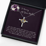 To Daughter loss of mom necklace gift, mother passing, loss of mother, sympathy In Memory Of Your Mother's Day Cross Necklace