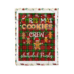 Personalized Gift Tartan Plaid Blanket Clan Auchinleck With Christmas Cookie Baking Crew Christmas Gift Blanket, Plaid Blanket, Christmas Fleece Blanket, Christmas Blanket, Tartan Blanket, Scottish Blanket, Scotland Blanket, Family Name Blanket, Custom Blanket, Personalized Blanket