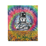 Scotstee Shop - Scotstee Shop Blanket Astronaut Yoga Space Meditation Tie Dye Hippie Fleece Blanket