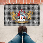 Doormat - Tartan Door Mat The Family Douglas Grey Welcome Mat, Plaid Doormat Scottish
