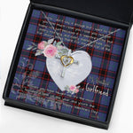 Gift For My Beautiful Girlfriend Necklace Valentine Necklace Clan Rutherford Hunting Tartan Cross Dancing Necklace Scottish Tartan Jewelry