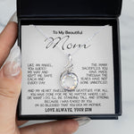 Rising Phoenix Necklace - To My Beautiful Mom - I'm So Blessed That You Are My Mother - Love Your Son, Mother's Day Necklace