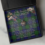 To My Beautiful Soulmate Necklace In Your Eyes I Have Found My Home Clan Campbell Tartan Crown Pendant Necklace