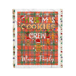 Fleece Blanket - Personalized Gift Tartan Plaid Blanket Clan Munro Ancient With Christmas Cookie Baking Crew Christmas Gift Fleece Blanket