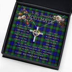 To My Beautiful Soulmate Necklace In Your Eyes I Have Found My Home Clan Sempill Tartan Cross Dancing Necklace