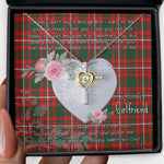 Gift For My Beautiful Girlfriend Necklace Valentine Necklace Clan Princess Margaret Tartan Cross Dancing Necklace Scottish Tartan Jewelry