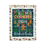 Personalized Gift Tartan Plaid Blanket Clan Urquhart Ancient With Christmas Cookie Baking Crew Christmas Gift Blanket, Plaid Blanket, Christmas Fleece Blanket, Christmas Blanket, Tartan Blanket, Scottish Blanket, Scotland Blanket, Family Name Blanket, Custom Blanket, Personalized Blanket