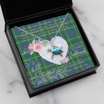 Sea Turtle Necklace Gift for My Beautiful Girlfriend Valentines Necklace Clan Duncan Ancient Tartan Blue Turtle Necklace