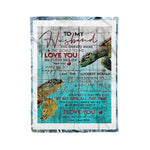 Scotstee Shop - Personalized Gift Letter For My Husband Cute Man Present Fleece Blanket