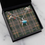 Sea Turtle Necklace To My Beautiful Soulmate Necklace In Your Eyes I Have Found My Home Clan Buchanan Hunting Tartan Blue Turtle Necklace