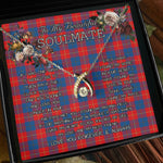 To My Beautiful Soulmate Necklace In Your Eyes I Have Found My Home Clan McKerrell Red Tartan Wishbone Dancing Necklace
